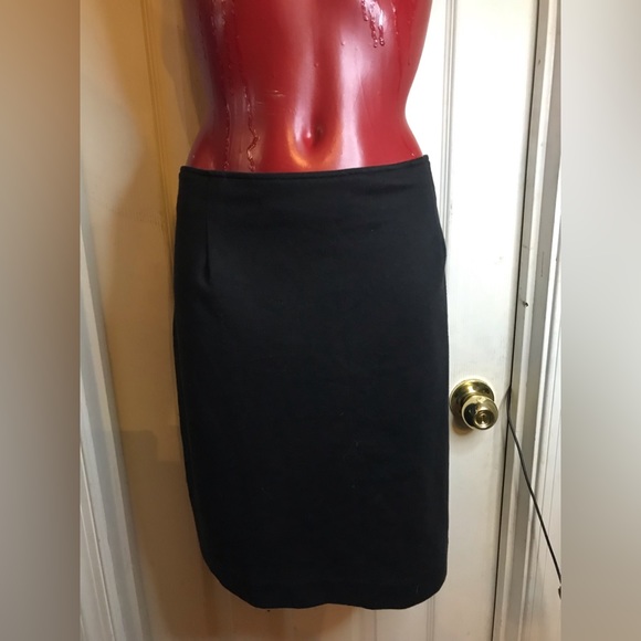 VTG 90'S METRO COLLECTION NY LINED - ZIPPER-  BLACK SHORT SKIRT - SIZE 14 - Picture 1 of 12